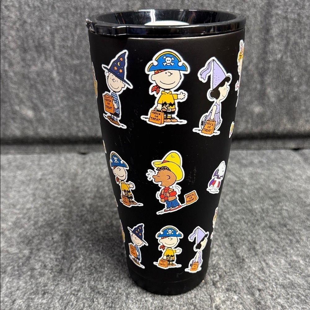 Peanuts Black Tumbler with Characters - Picture 6 of 11